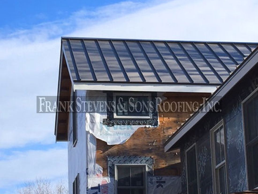 Standing seam metal roof installation, Cornwall NY