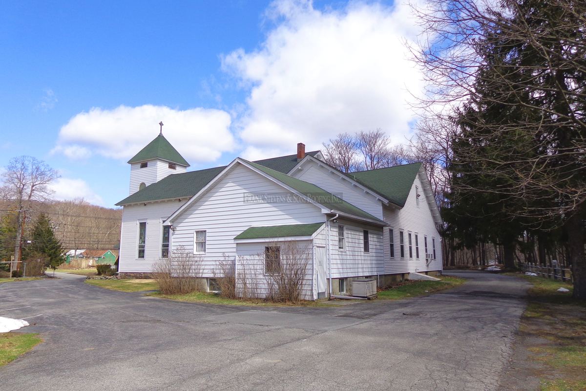 Highland Mills United Methodist Church, Highland Mills, NY &mdash; roof replacement by Frank Stevens & Sons