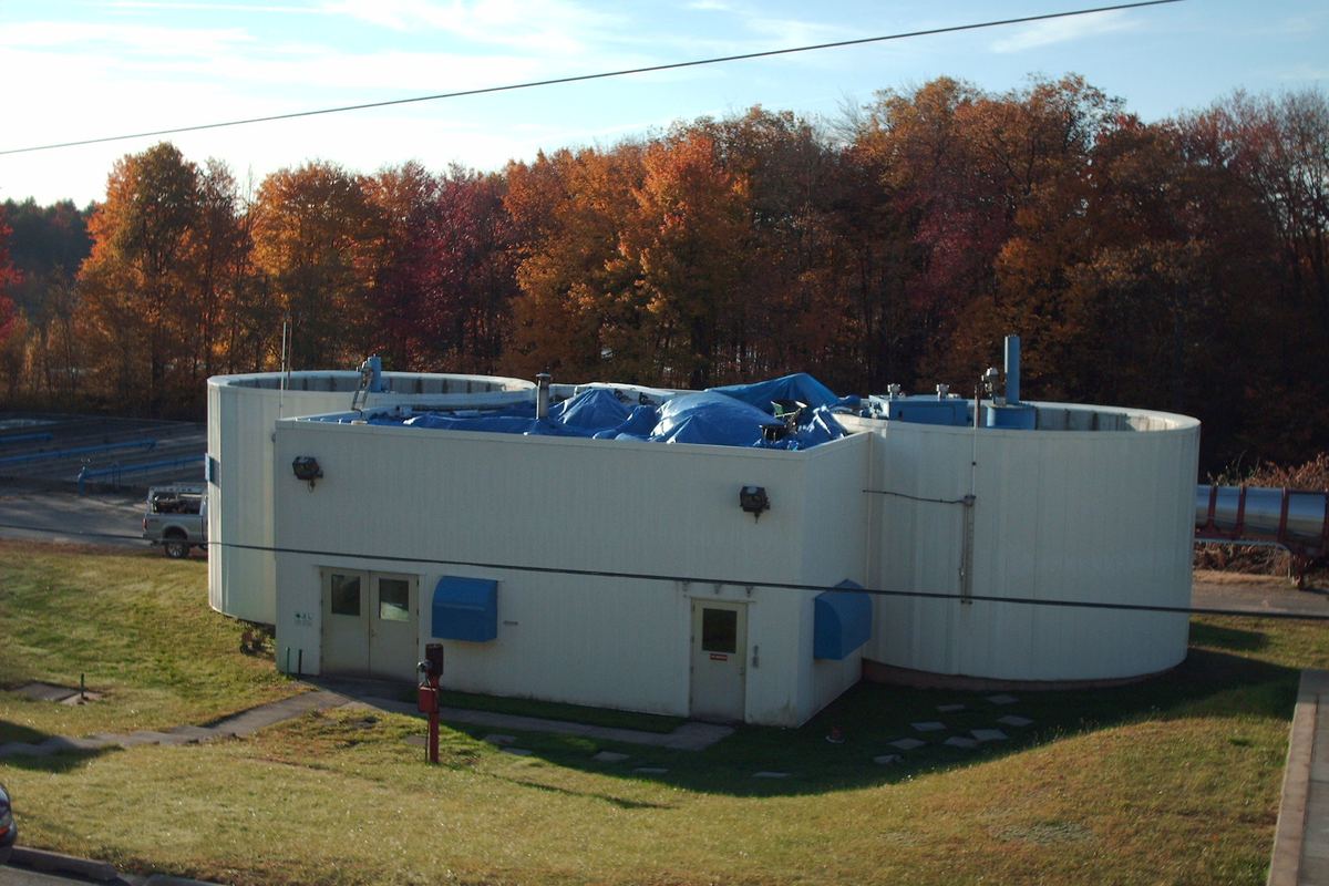 Loch Sheldrake Wastewater Treatment Plant, Loch Sheldrake, NY &mdash; roof replacement by Frank Stevens & Sons