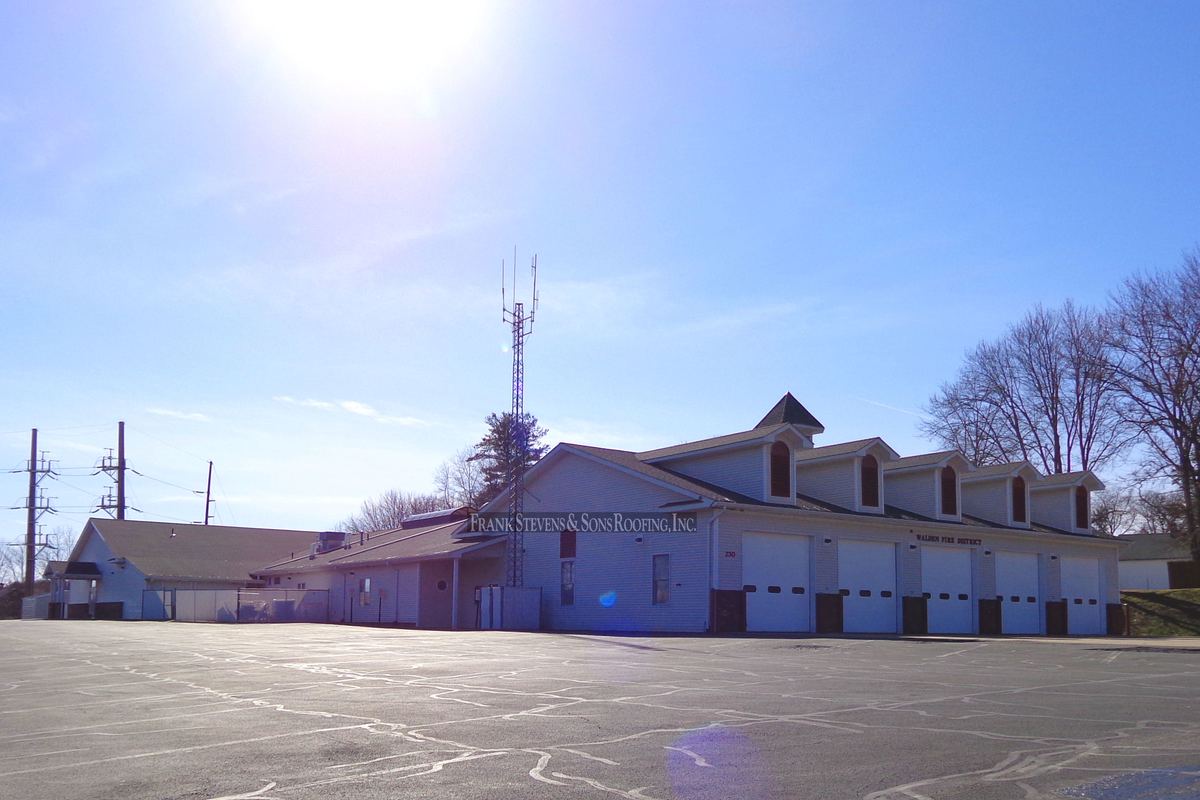 Walden Fire District #1, Walden, NY &mdash; roof replacement by Frank Stevens & Sons
