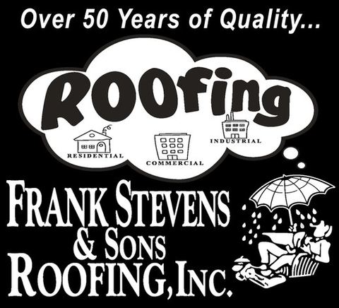 The original hand-drawn Frank Stevens and Sons Roofing logo